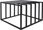 Stolik kawowy Tiglio Black w minimalistycznym stylu