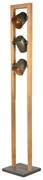 Lampa stojąca w naturalnym kolorze z metalowym kloszem (wysokość 150 cm) Bell – Trio