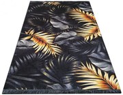 Prostokątny dywan z motywem liści E6-G47