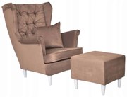 Fotel uszak z podnóżkiem Gaja Family Meble