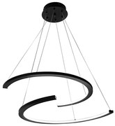 LED Żyrandol na lince DOUBLEMOON LED/30W/230V czarny