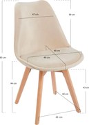 Zestaw 4 Krzese Synk Aksamitne