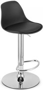 Hoker Kuchenny Czarny Na Chromowanej Podstawie 120 Cm D9-B44