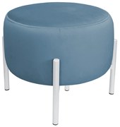 Pufa OLA LOFT ławka podnóżek metal biała MG33