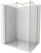 Mexen Kioto ścianka prysznicowa Walk-in 80 x 70 cm, transparent, złota - 800-080-202-50-00-070