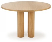 FANTE OKRĄGŁY stół dąb naturalny 4/5 osobowy, jedna noga,