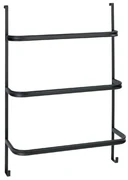 Czarny wieszak na ręczniki Wenko Towel Holder Black, 21x54 cm