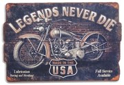 Dekoracyjna tablica "Legends never die".