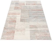 Beżowo-czerwony dywan L2-M53