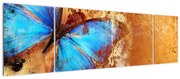 Obraz - Niebieski motyl (170x50 cm)