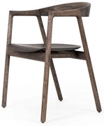 Brązowe krzesło z litego drewna dębowego Muna – Gazzda