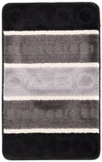 Komplet czarnych klasycznych dywaników do łazienki w figury Z2-F98