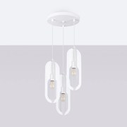 Lampa wisząca NICUS 3P biała SOLLUX  LIGHTING
