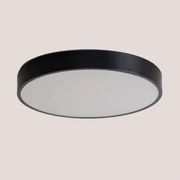 Plafon Led Ø40 Cm Z Żelaza Cosmin Czarna - Sklum