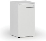 Szafa biurowa niska z drzwiami PRIMO WHITE, 400 x 420 x 740 mm, biały