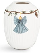 Biały porcelanowy wazon świąteczny Kähler Design Hammershøi, wys. 10,5 cm