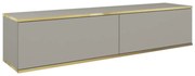 Szafka RTV KARL 135cm wisząca/stojąca szary mat PIASKI Meble