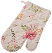 Rękawica kuchenna wodoodporna Kwiaty, 17 x 27 cm