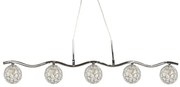 Srebrny nowoczesny żyrandol - 5X K508 A7-P54