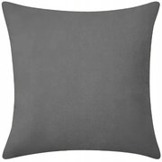 Poszewka dekoracyjna na poduszkę 40x40 miękka velvet szara
