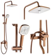 Zestaw Natryskowy REA ARGUS MIEDŹ SZCZOTKOWANA