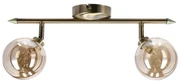 Lampa sufitowa w kolorze brązu ze szklanym kloszem ø 10 cm Rodia – Candellux Lighting