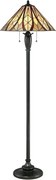 Elstead QZ-VICTORY-FL - Lampa stojąca Tiffany VICTORY 2xE27/60W/230V
