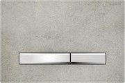 Geberit 115.788.JV.2-Przycisk spłukujący Sigma50 24,6x16,4 cm dekor betonu/matowy chrom