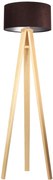 Lampa stojąca HOME 40 brązowa/srebrna/sosna BPS KONCEPT