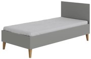Łóżko dziecięce KUBI 80x180 szare KOCOT KIDS