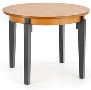 Stół SORBUS 100(200)x100 dąb miodowy/grafitowy rozkładany HALMAR