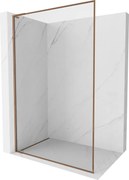 Mexen Kioto-F L ścianka prysznicowa Walk-in z ramką 95 x 202 cm, transparent 8 mm, różowe złoto - 800-095-174-60-00
