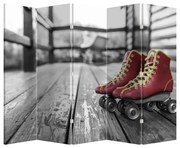 Parawan - Stare czerwone wrotki (210x170 cm)