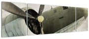 Obraz - Stary samolot śmigłowy (170x50 cm)