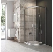 Ravak 3B270U00Z1 - Kabina prysznicowa czteroczęściowa ćwierćokrągła BLIX 90x90cm chrom matowy