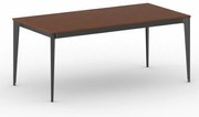 Stół konferencyjny do biura PRIMO ACTION, 180x90 cm, czarna podstawa, czereśnia
