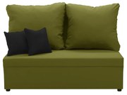 Sofa 2 os z funkcją spania TOM Zielony/Czarny