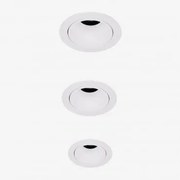 Pack 3 Wpuszczanych Downlightów Led Z Okrągłymi Ramkami Ø5 Cm Do Użytku Zewnętrznego, Wykonanych Z Aluminium - Sklum