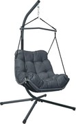 FOTEL WISZĄCY VIBE SE ANTRACYT BUJAK OGRODOWY