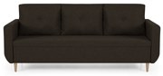 Kanapa sofa 3 os z funkcją spania DORO Brązowy