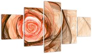 Obraz - Róża w artystycznym duchu (125x70 cm)