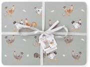 Korkowe maty stołowe zestaw 4 szt. 21x29 cm Hen House – Cooksmart ®