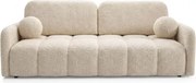 Sofa ZEN Rozkładana Dwuosobowa Beżowa Boucle Japandi