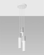 Lampa wisząca BORGIO 3P biała SOLLUX  LIGHTING