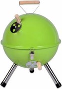Kolorowy kulisty grill przenośny - zielony