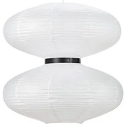 Biała lampa wisząca Markslöjd Dual, ø 60 cm