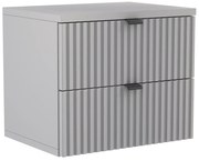 Popielata elegancka szafka nocna H0-A81