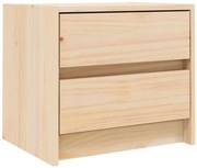 Sosnowa szafka nocna z 2 szufladami C5-D64