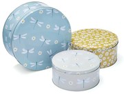 Stalowe pojemniki na żywność 3 szt. na ciasta English Meadow – Cooksmart ®