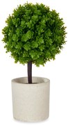 Sztuczny krzew ozdobny w ceramicznej doniczce, 24 cm